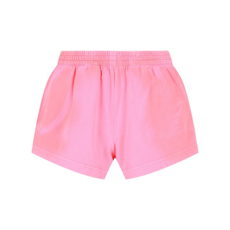 Balenciaga Straight-Leg Cotton-Jersey Shorts Pink Womens